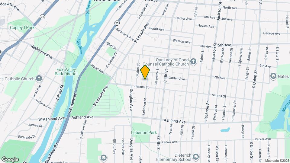 729 Lebanon St Map and Location Details