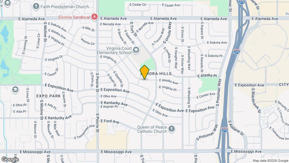 12678 E Alaska Ave Map and Location Details