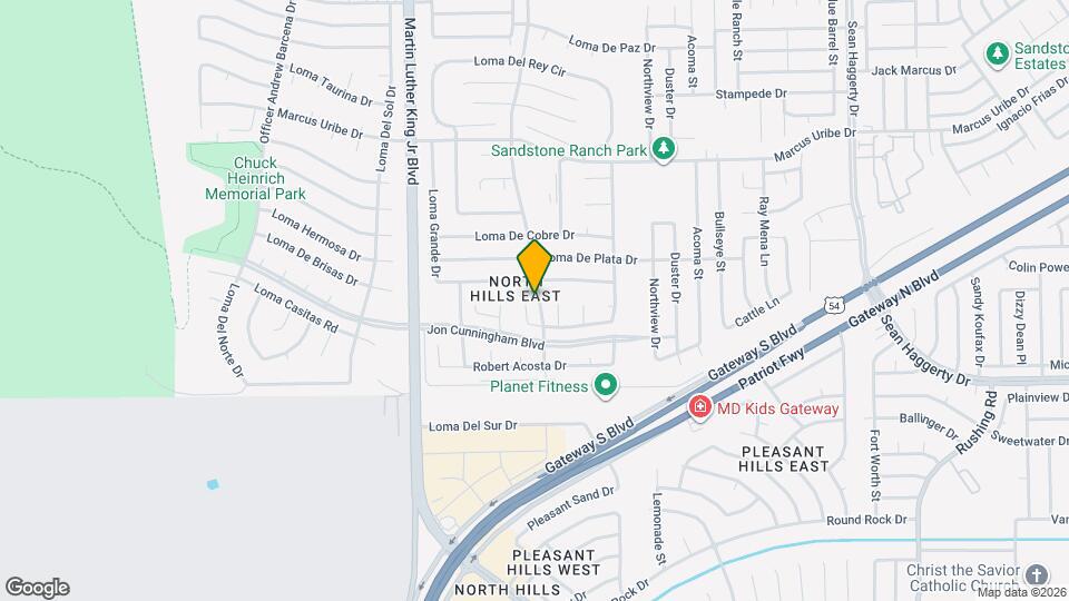 10936 Loma Alta Pl Map and Location Details