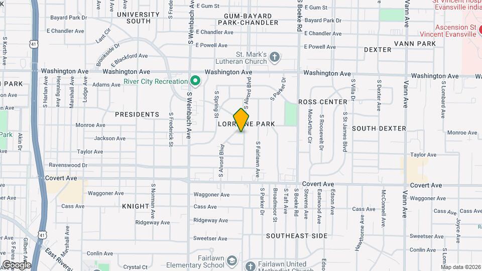1309 Alvord Ln Map and Location Details