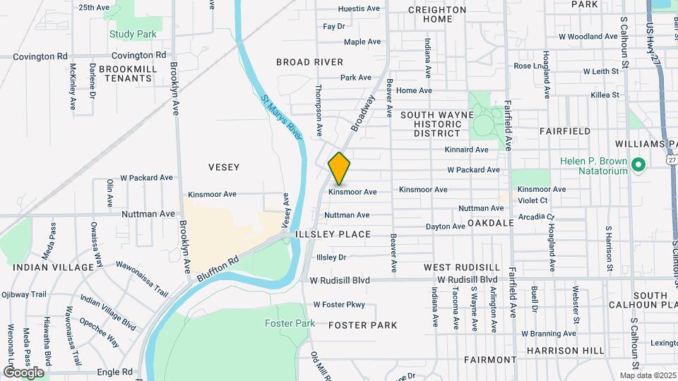 1236 Kinsmoor Ave Map and Location Details