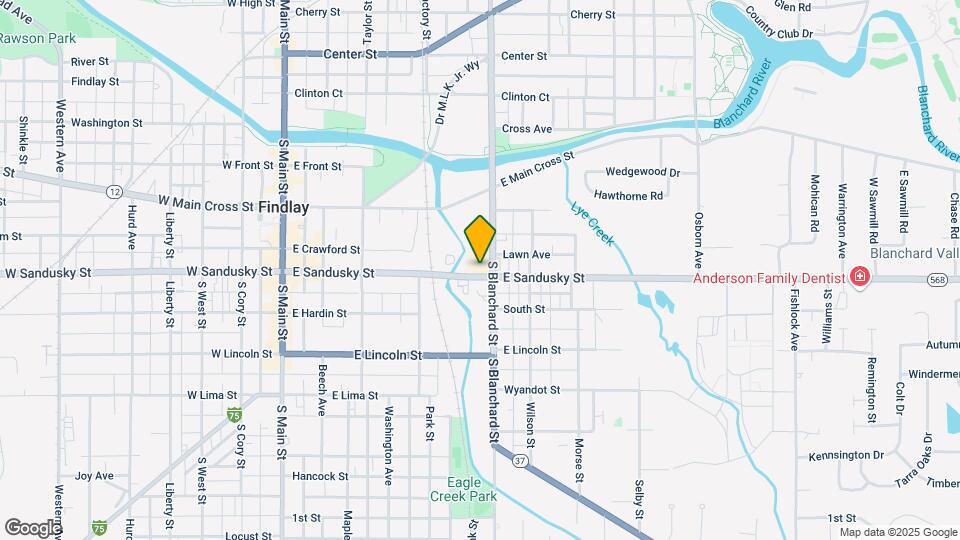 452 E Sandusky St Map and Location Details