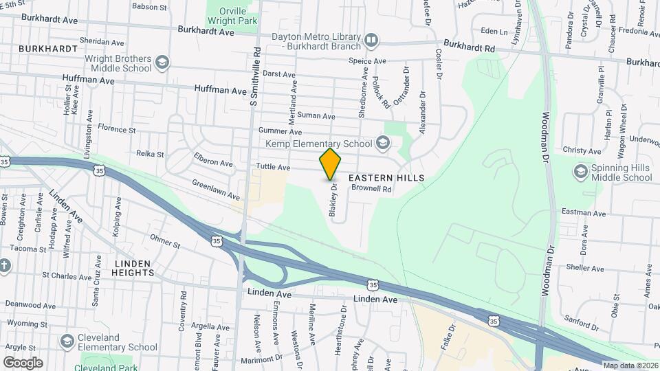 1029 Blakley Dr Map and Location Details