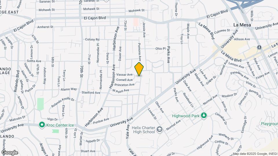 4520 Pomona Ave Map and Location Details