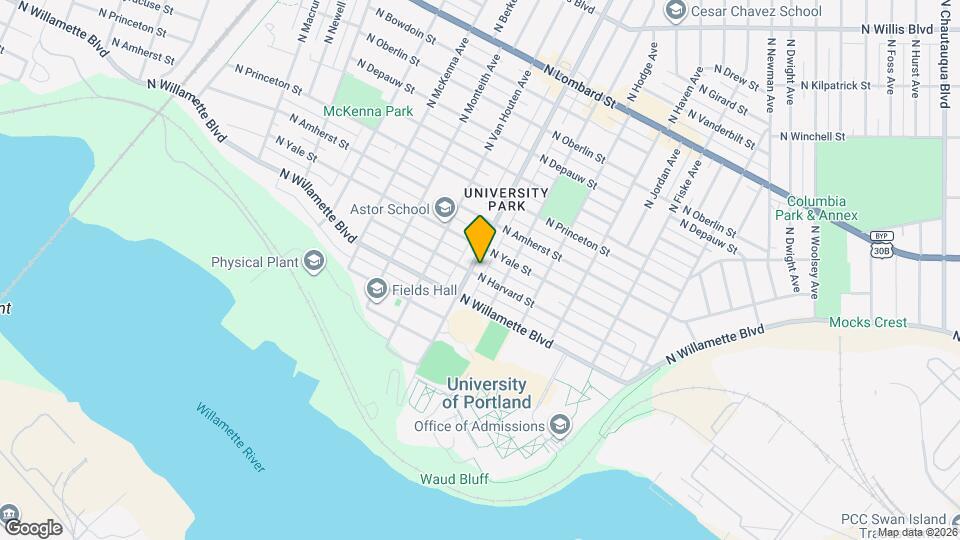 5299 N Harvard St Map and Location Details