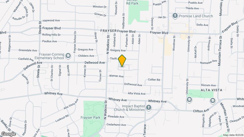 1880 Willow Wood Ave Map and Location Details