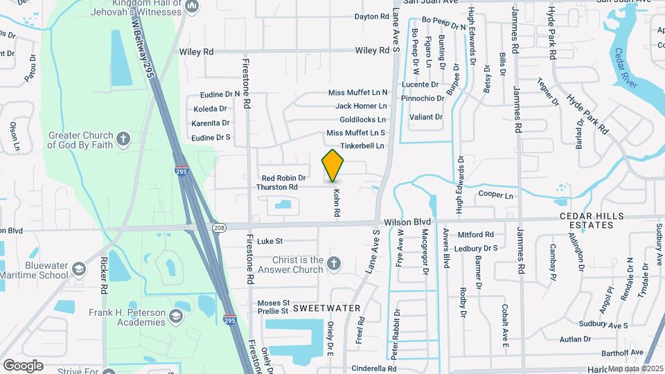 6926 Thurston Rd Map and Location Details