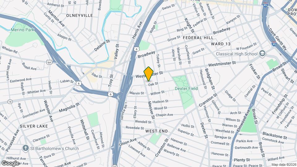 89 Oak St Map and Location Details