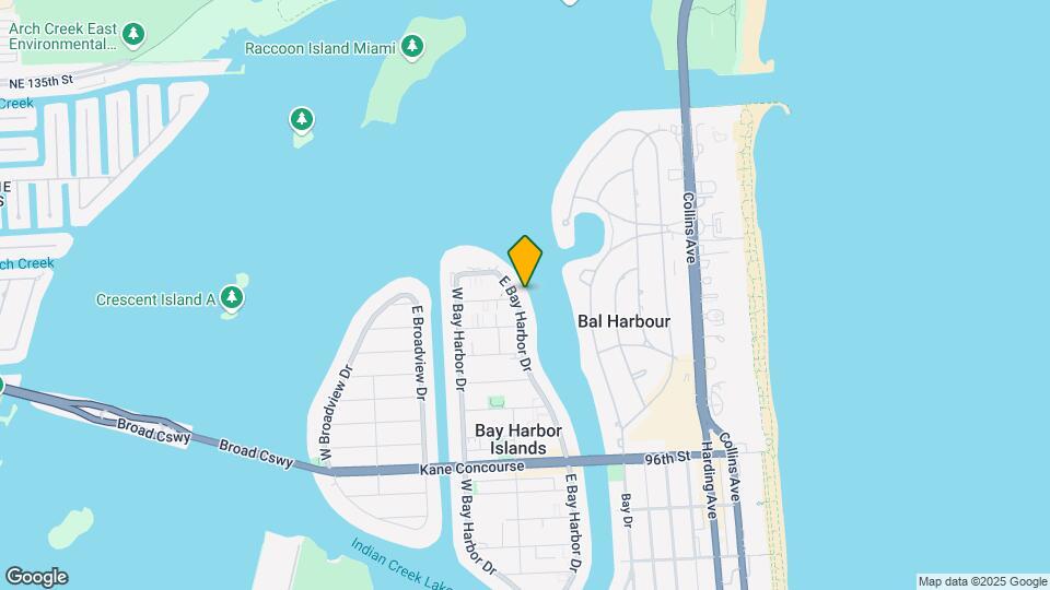 10201 E Bay Harbor Dr Map and Location Details