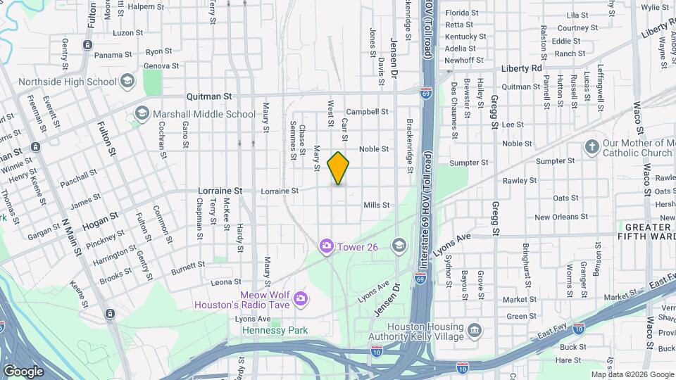 2408 Lorraine St Map and Location Details