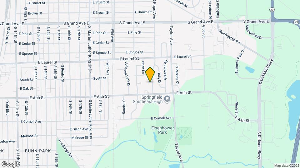1921 S Pope Ave Map and Location Details