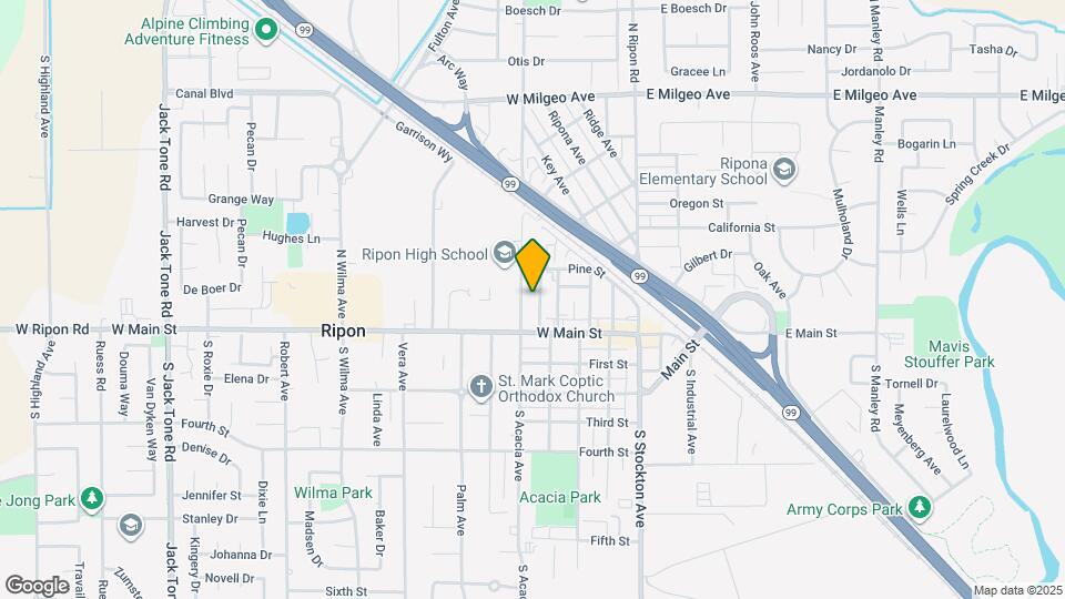 150 N Acacia Ave Map and Location Details