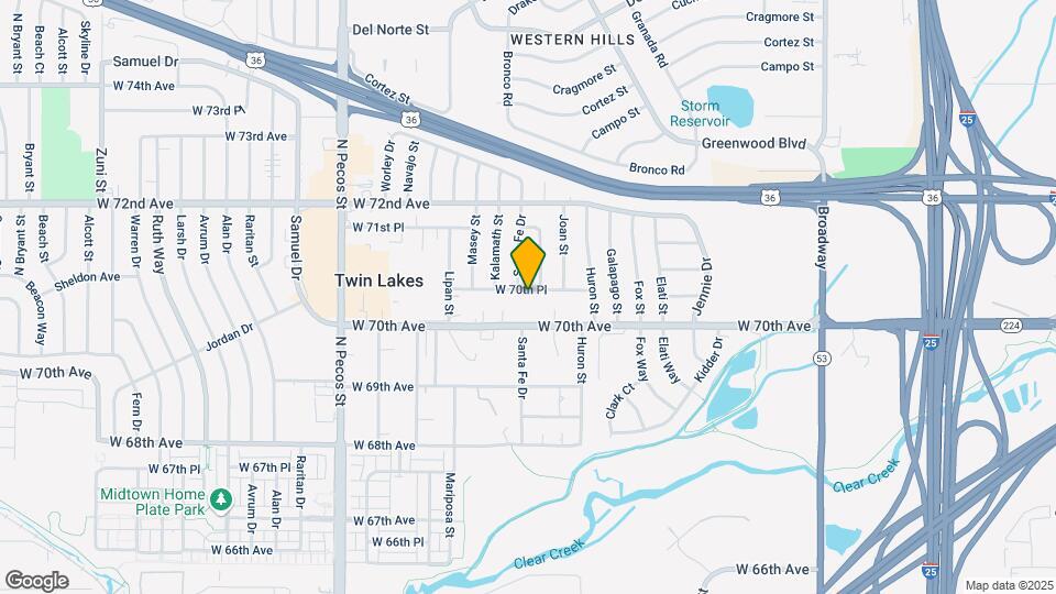 960 W 70th Pl Map and Location Details