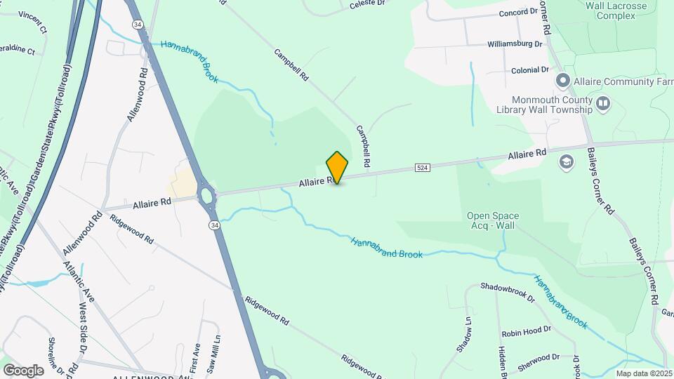 3105 Allaire Rd Map and Location Details