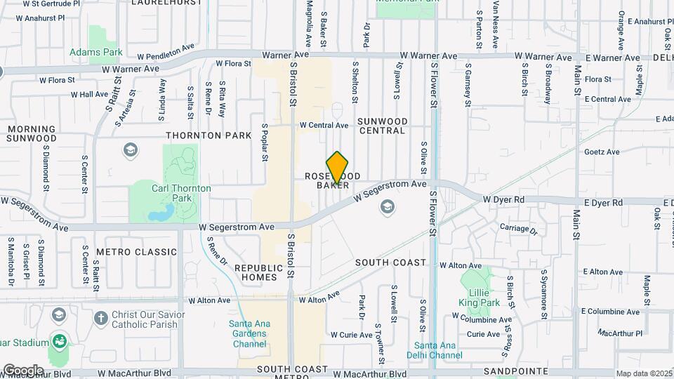 2710 S Rosewood Ave Map and Location Details