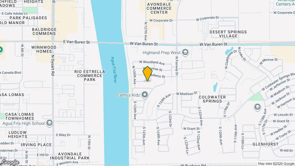 12513 W Washington St Mapa y Detalles de la Ubicación