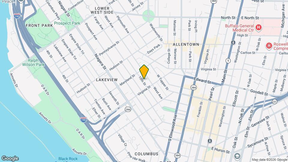 95-10 10th St, Unit Apt 2 Map and Location Details