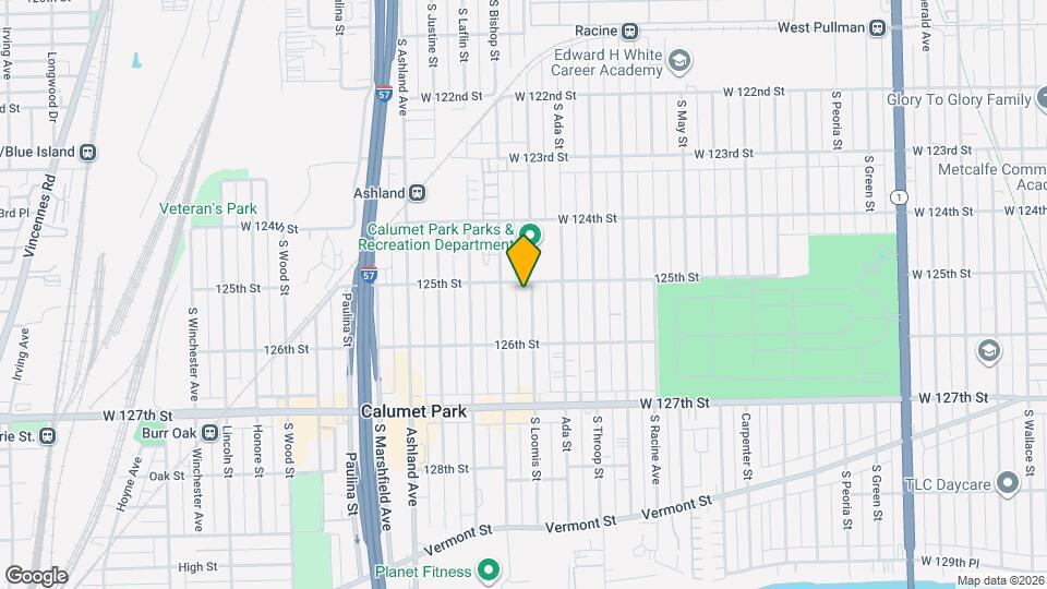 12504 S Loomis St Mapa y Detalles de la Ubicación