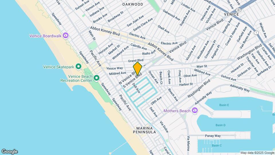 428 S Venice Blvd Map and Location Details