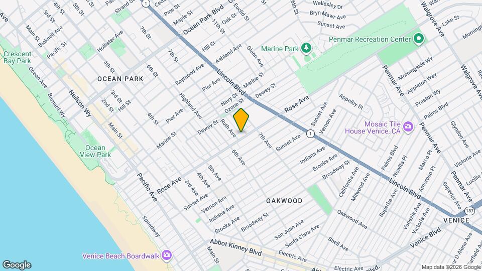 639 Rose Ave Mapa y Detalles de la Ubicación
