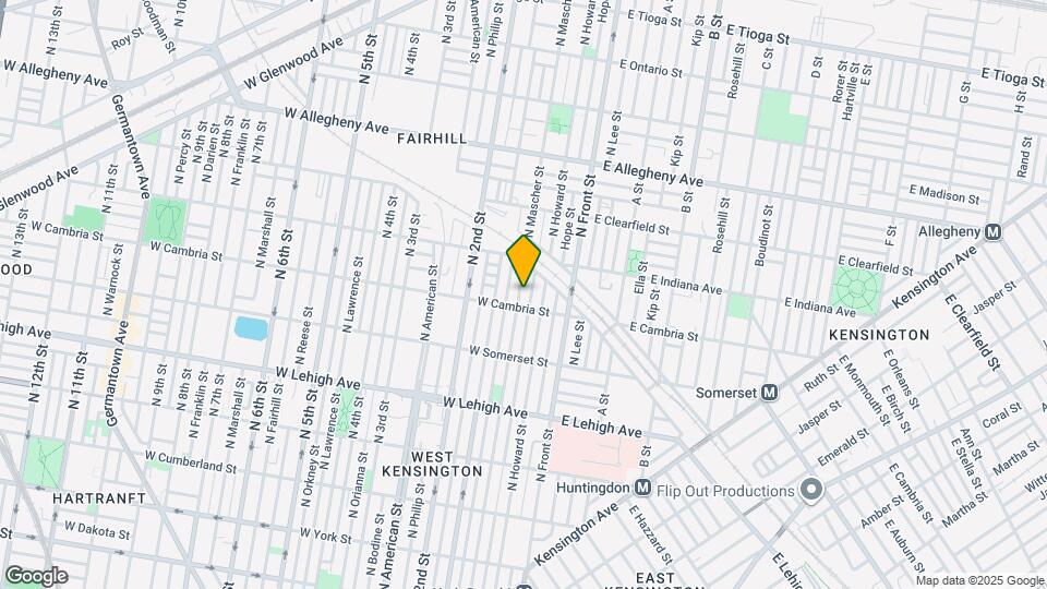 2919 N Mascher St Map and Location Details