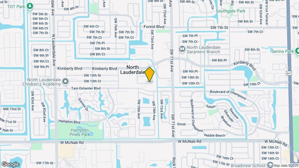 7414 SW 10th Ct Map and Location Details