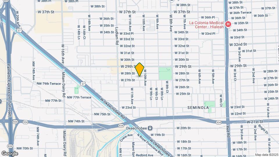 1045 W 27th St Map and Location Details