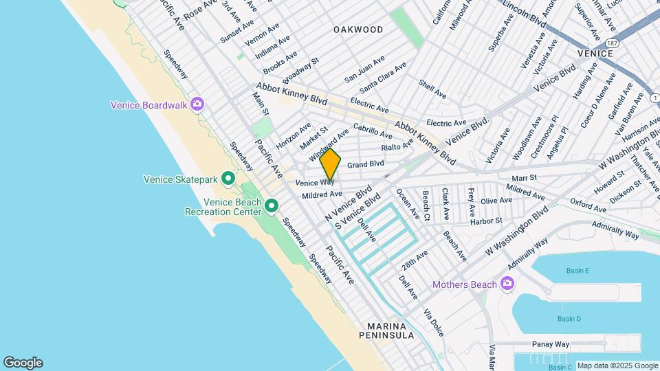 316 Venice Way Map and Location Details