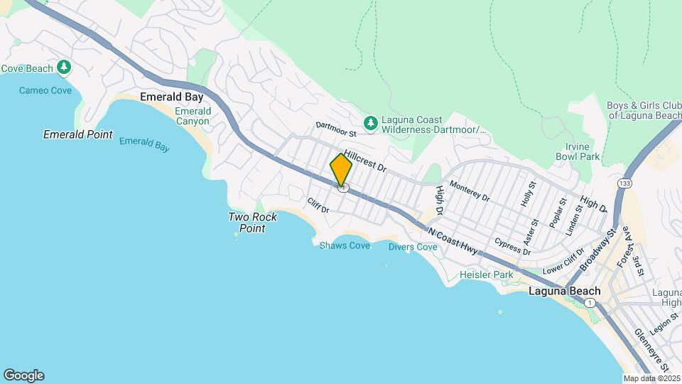 1105 N Coast Hwy Map and Location Details