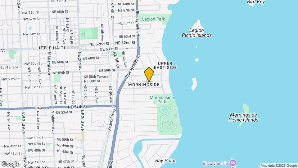 600 NE 57th St Map and Location Details