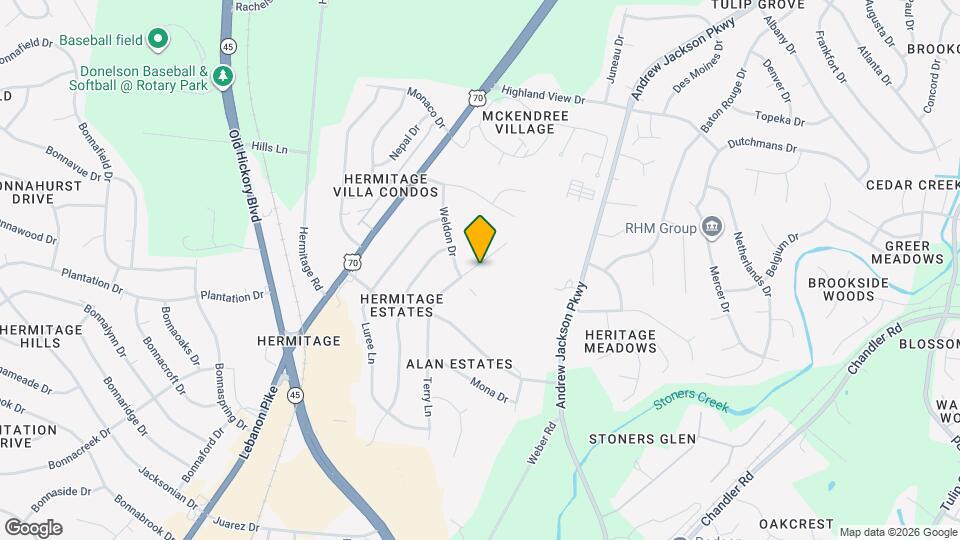 8404 Terry Ln Map and Location Details