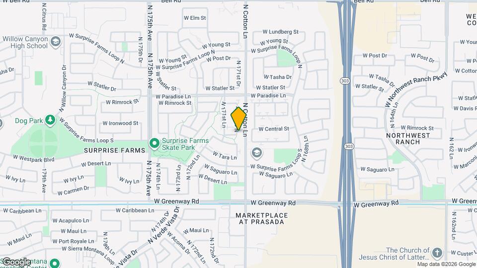 15903 N 171st Dr Mapa y Detalles de la Ubicación