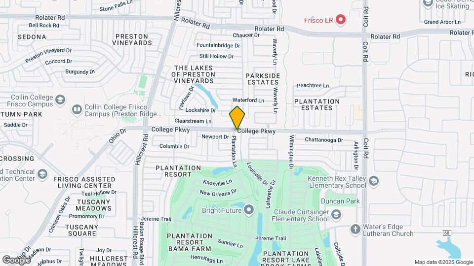 6302 Plantation Ln Map and Location Details