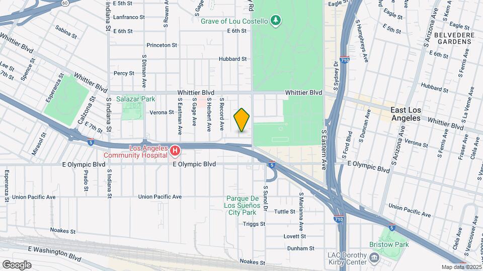 1050 S Bonnie Beach Pl Map and Location Details