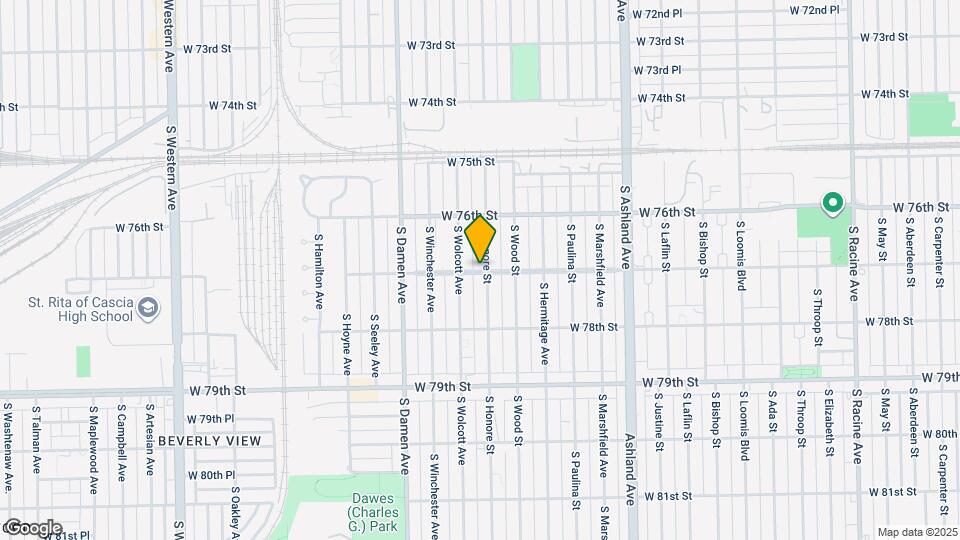 7658 S Honore St Map and Location Details