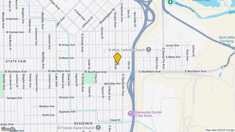 1228 E Evans Ave Mapa y Detalles de la Ubicación