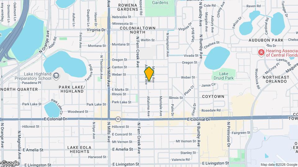 1708 Garvin St Map and Location Details