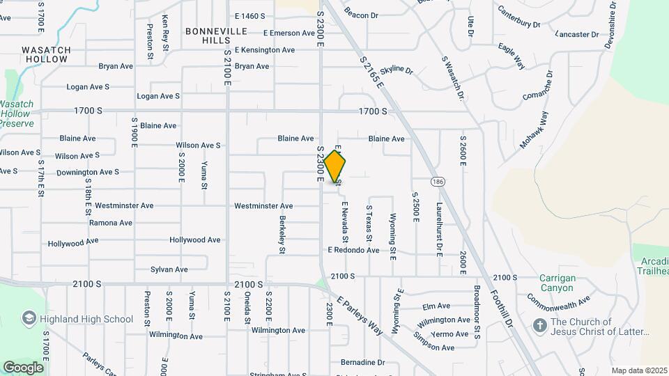 1860 E Nevada St Map and Location Details