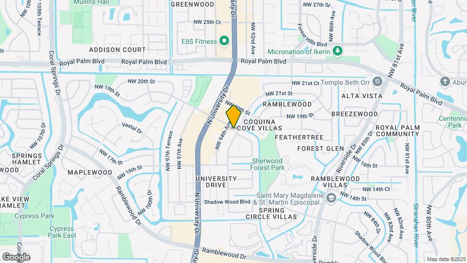 1840 NW 93rd Terrace Map and Location Details