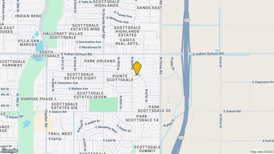 8622 E Indianola Ave Map and Location Details