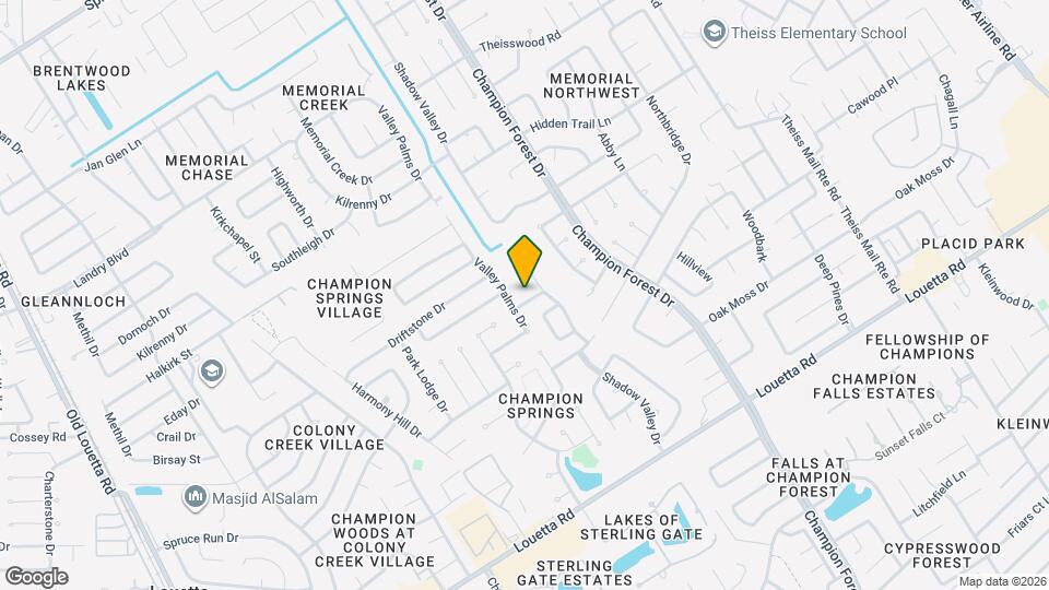 8410 Cedar Trace Dr Map and Location Details