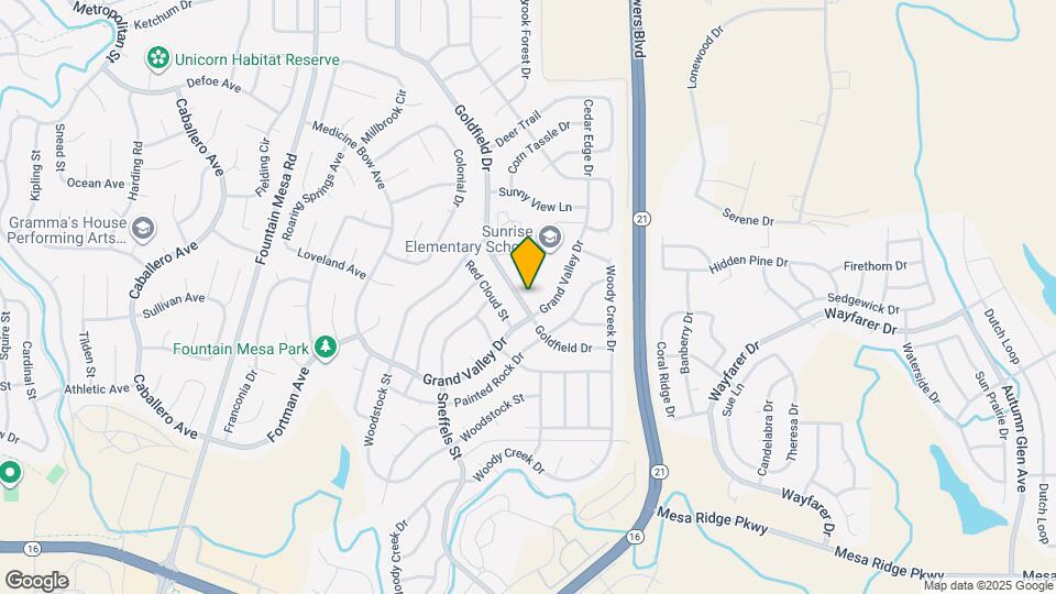 7245 Goldfield Dr Map and Location Details