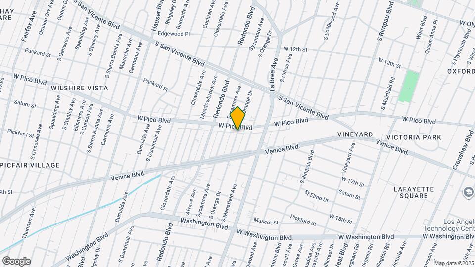 1416 S Orange Dr Mapa y Detalles de la Ubicación