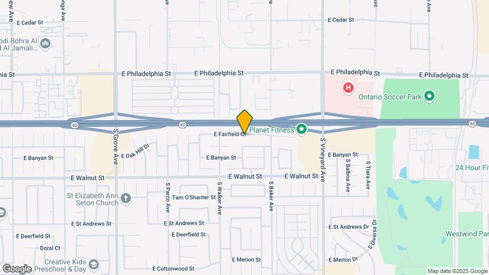 1550 E Fairfield Ct Map and Location Details