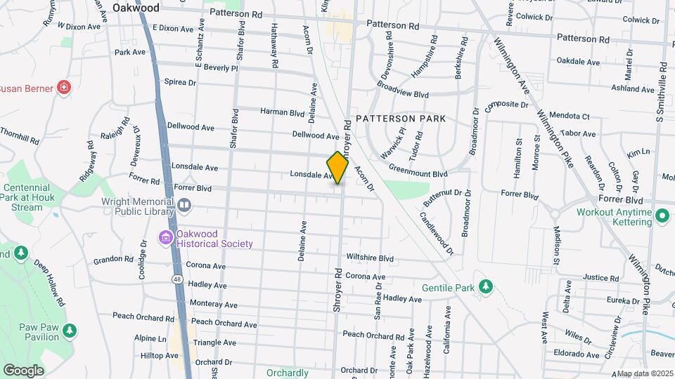 1505 Shroyer Rd Map and Location Details