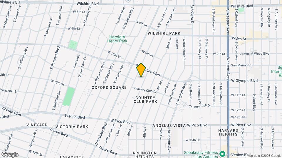 1041 1/4 S Norton Ave Mapa y Detalles de la Ubicación