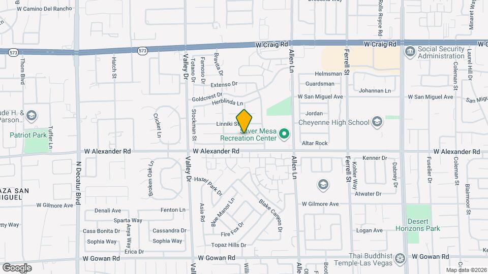 3929 Cutting Horse Ave Map and Location Details