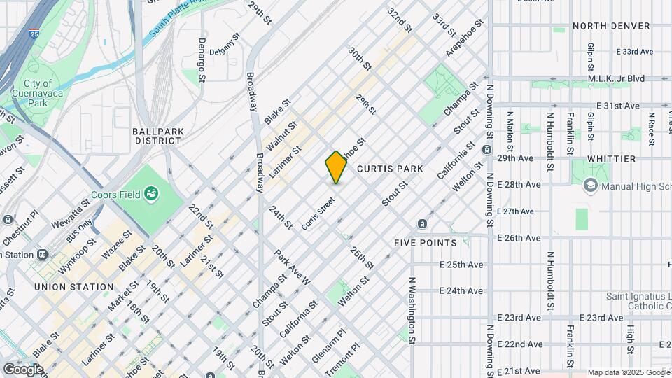 2603 Curtis Street Map and Location Details