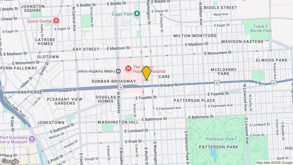 402 N Chapel St Map and Location Details