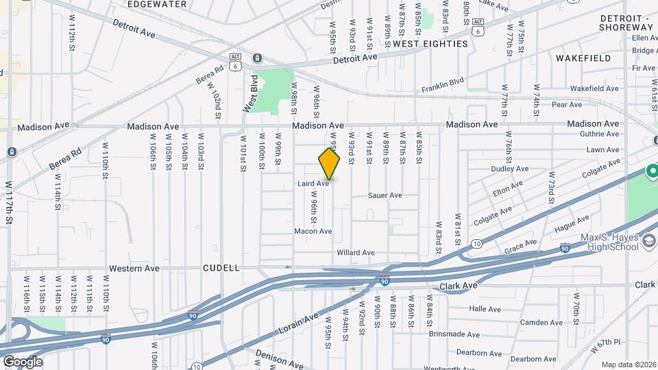 2100 W 95th St Map and Location Details